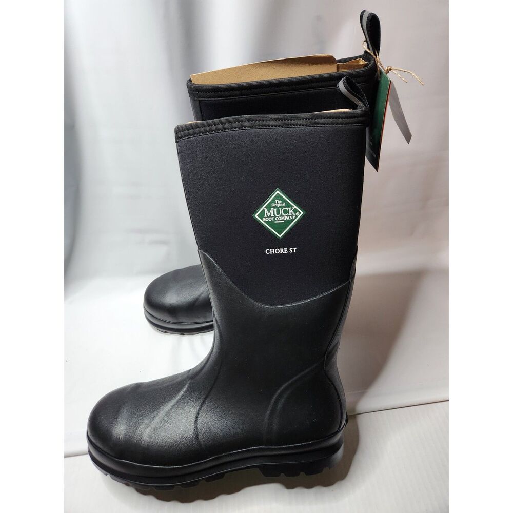 Muck Boot Chore Classic Steel Toe Men’s Size 12 Black
